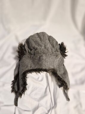Scala Classico Grey Faux Fur Trapper Hat - OS